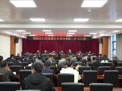 我县召开扫黑除恶斗争领导小组（扩大）会 全县禁毒工作会和涉诈人员打击管控“阳光行动”推进会